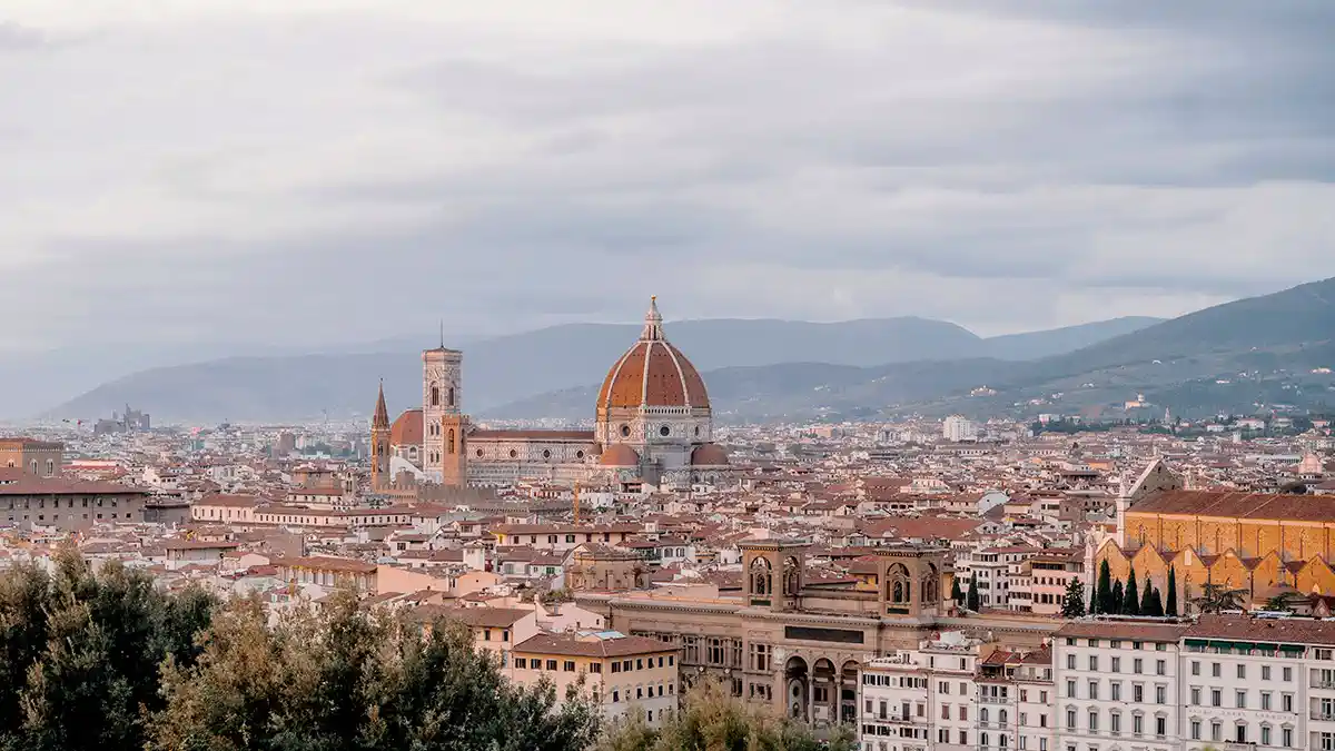 foto di firenze vista dalle colline