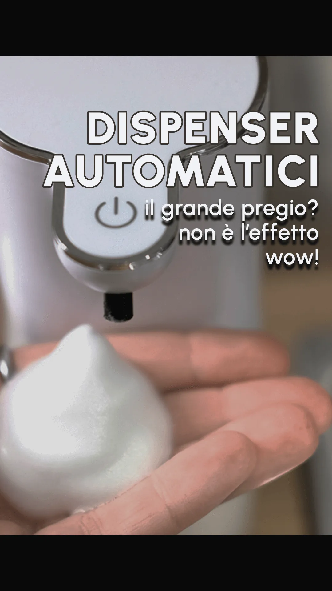 dispenser di sapone automatico test video