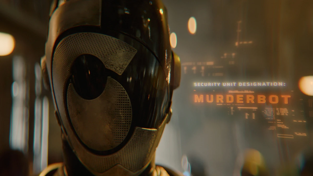 murderbot interpretato da Alexander Skarsgård