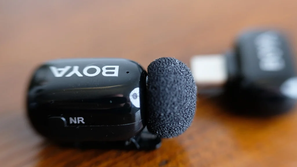 microfono-lavalier-wireless-piccolo trasmettitore boya mini il lavalier wireless più piccolo type c