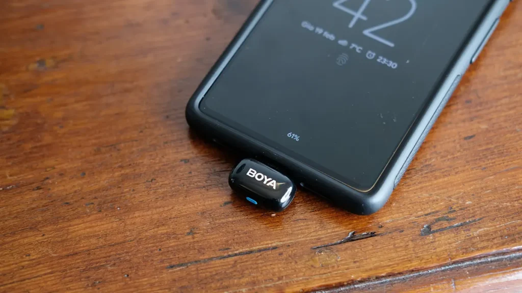 ricevitore-boya-mini-usb-c ricevitore boya mini microfono per smartphone più piccolo
