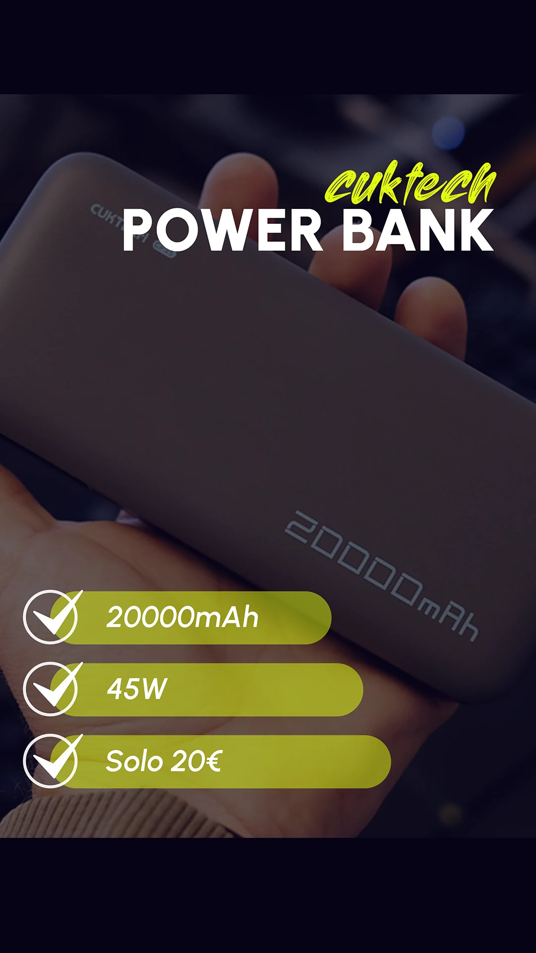 Anteprima video cuktech power bank